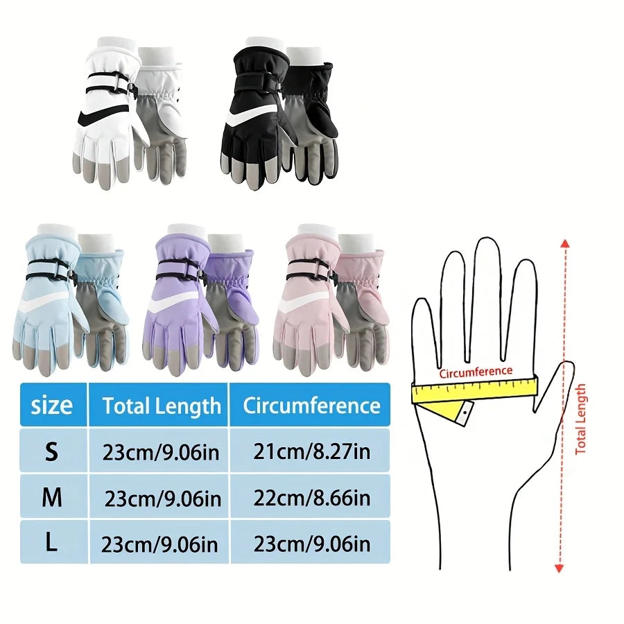 Kids Heavy-Duty Ski Gloves - Windproof Winter Sports Gloves - photo 3
