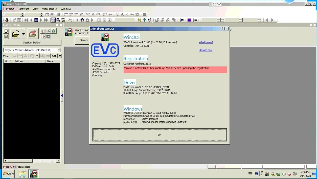 2026 Hot WinOLS 4.7 Auto Repair Software with Damos 2021 Files ECM Titanium 26100 Immo Service Tool V1.2 Auto Repair Software