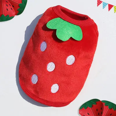 Cute Dog Winter Vest — Soft Flannel Puffer Jacket for Small Cats & Dogs