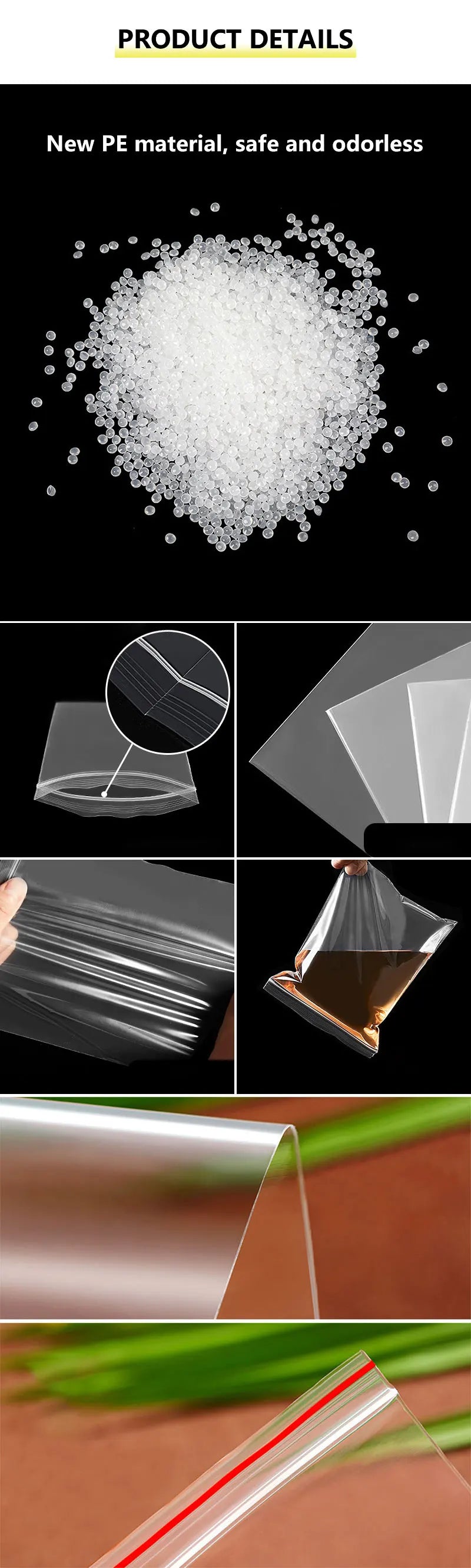 Small Reclosable Zip Lock Plastic Bags – Clear Resealable Storage for Food, Jewelry & Small Parts | Multiple Sizes