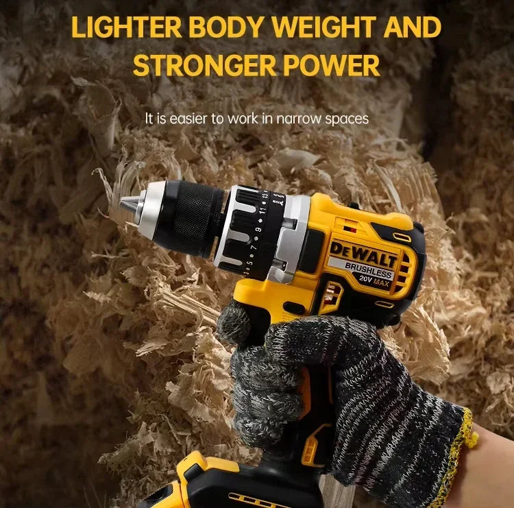 Dewalt DCD796 13mm Brushless Impact Electric Drill Multifunctional Cordless Screwdriver Rechargeable 20V Battery Power Tools