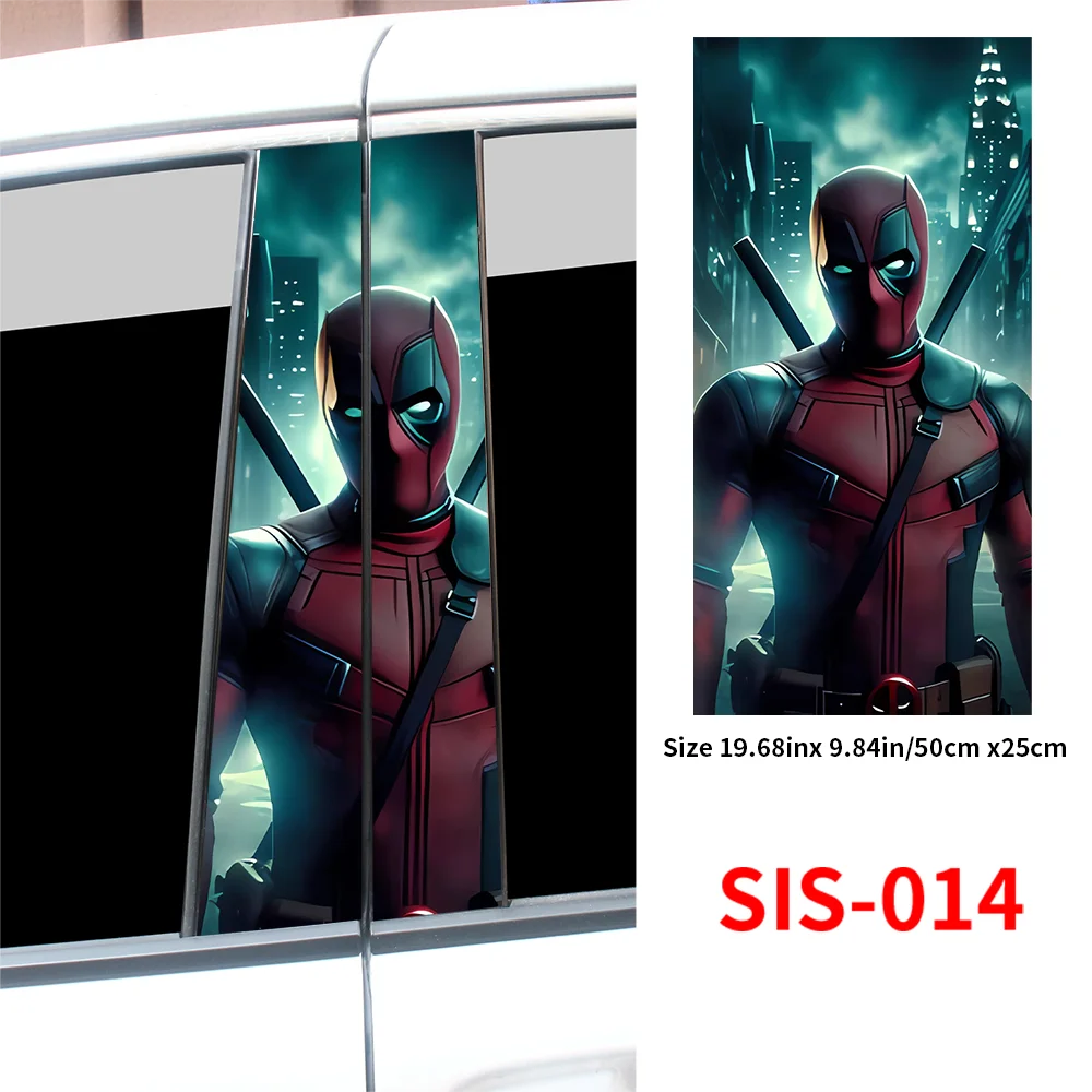 Anime Hero Car Stickers Auto B-pillar Car Center Column Decoration Cover Scratches Waterproof Sunscreen Vinyl Decals Accessories
