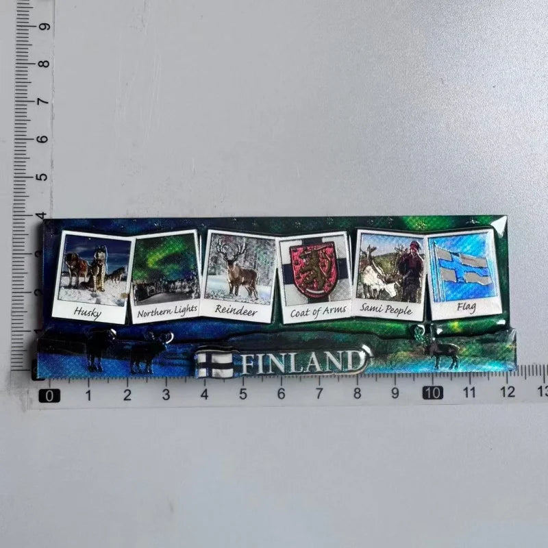 Finland Tourist Souvenir Fridge Magnets Helsinki Bengtskar Turku Cathedral Suomi Lapland Aurora Moose Finnish Reindeer HomeDecor
