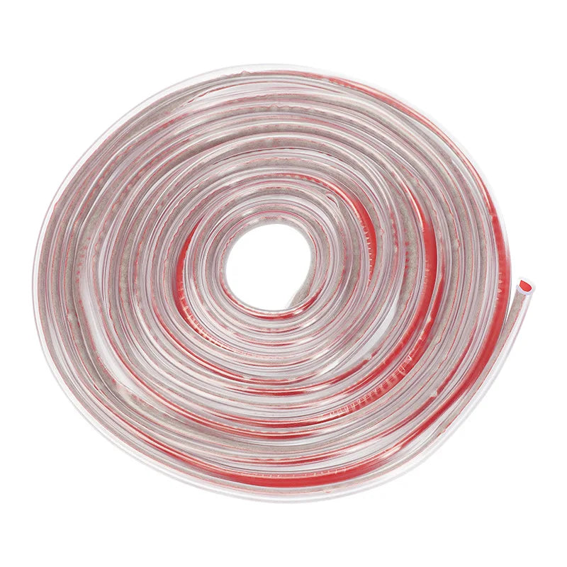 1pcs 5M U-Shaped Clips Invisible Car Sealing Strips PVC Anti-Collision Strip Vehicle Body Protection Transparent Edge Car'S Door