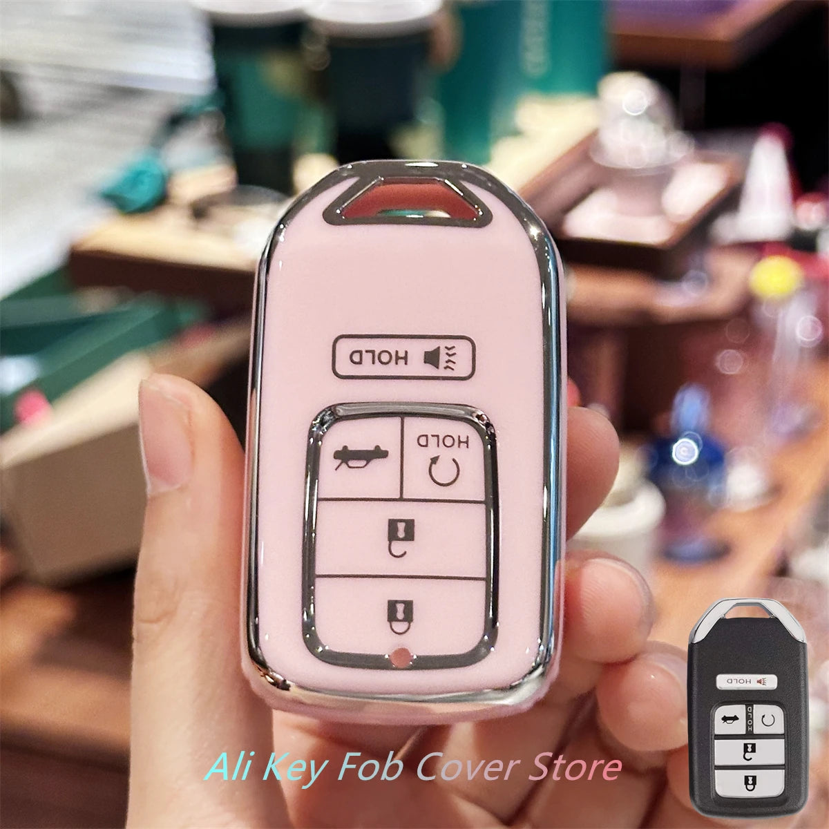 for Toyota Key Fob Cover Keychain For Honda Accord Civic Cr-V Hr-V Fit Odyssey Jed Crosstour Crider Accessories