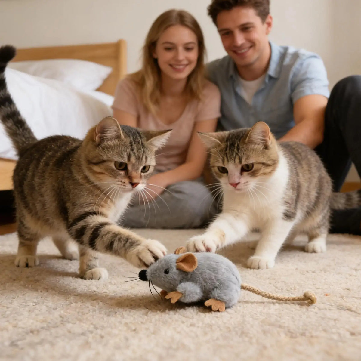 Sound Mouse Cat Toy - Stuffed Squeaky Play Mouse – photo 2