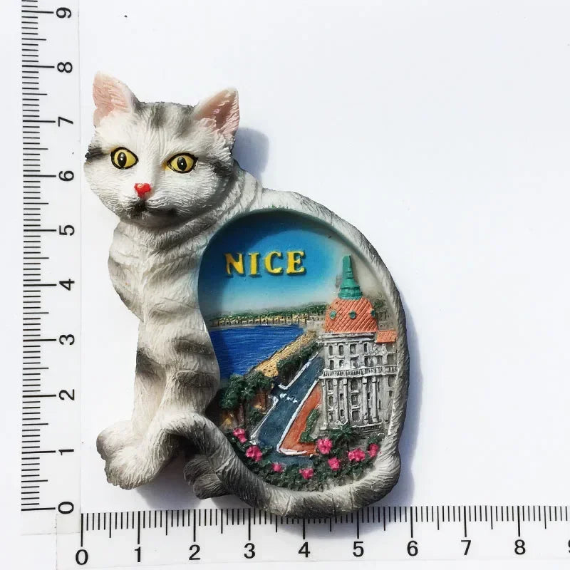 France  Paris Fridge Magnet Souvenir Carcassonne Cannes Imanes Para Riviera Arch of Triumph NICE Magnetic Stickers Home Decor