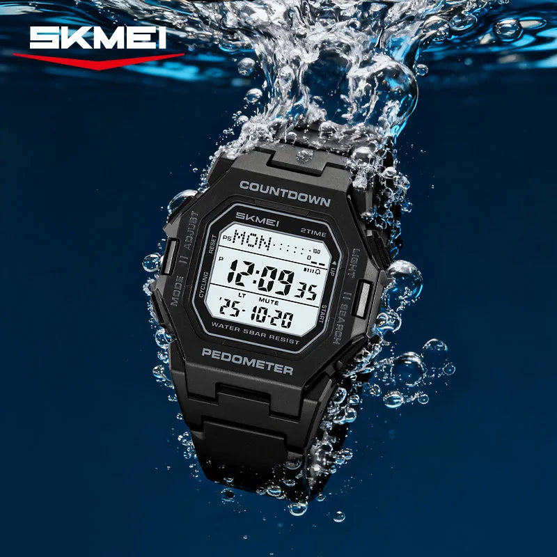 SKMEI 2596 Brand New Men Electronic Watch Fashion Alarm Clock Calendar Chronograph Luminous Digital Watches for Man reloj hombre
