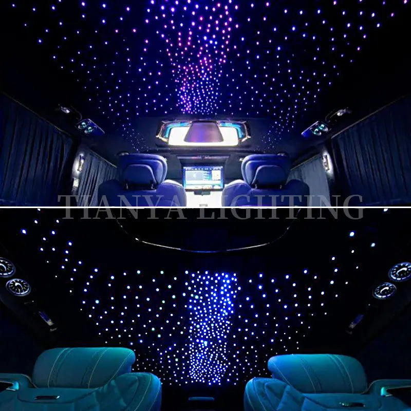 16W Twinkle Starry Sky Car Star Ceiling  Light  Fiber Optic Light Led  Star Roof Starlight Headliner Kit Car Home Decor