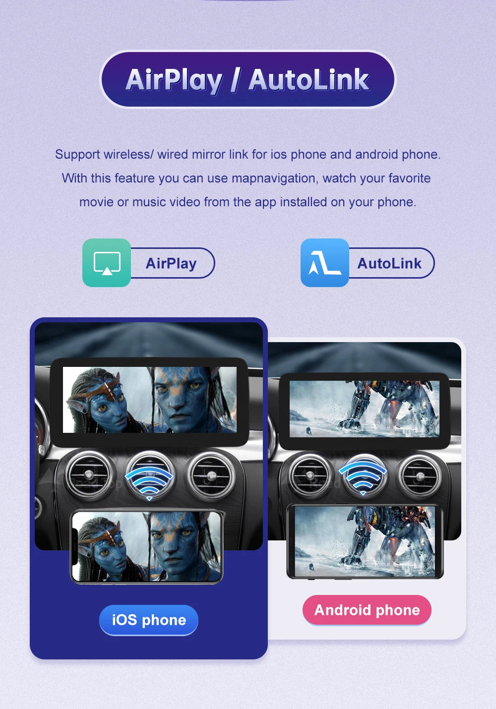 Wireless Carplay Linux Screen for Mercedes Benz W205 GLC A C V Class W447 CLA GLA 2026-2026 GPS With Android Auto Car Multimedia