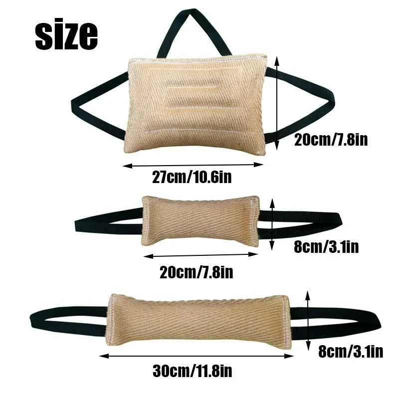 Two-Handle Jute Bite Stick - Tug Toy Puppy to Large Dog – photo 6