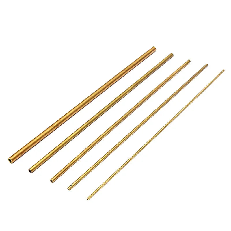 Brass Tubes Diameter 2/3/4/5/6/7/8/9/10/11/12/13/14/15mm Length 300mm 0.5mm Brass Rod Pipe Brass Tube Modelmaking Cutting Tool
