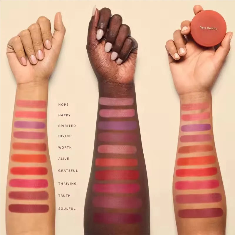 Rare Beauty Soft Pinch Matte Bouncy Blush Cream Mashed Potatoes Blusher Lasting Waterproof Woman Makeup Happy Hope Worth Alive
