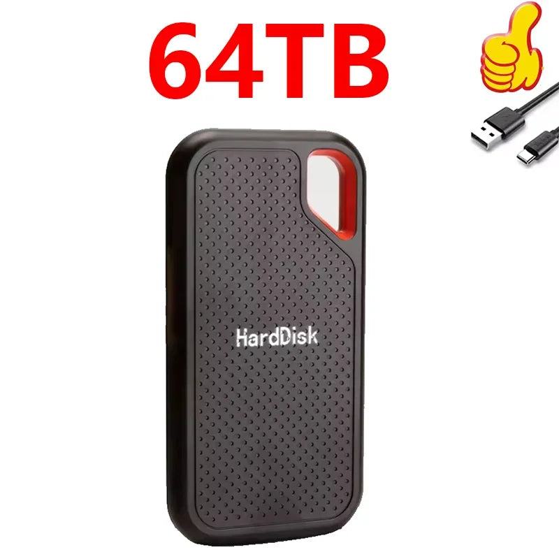 Portable SSD 1TB Original High Speed Hard Disk 4TB External Hard Drive 256TB USB3.1 Solid State Disk for Laptop/Phone/MAC/PC