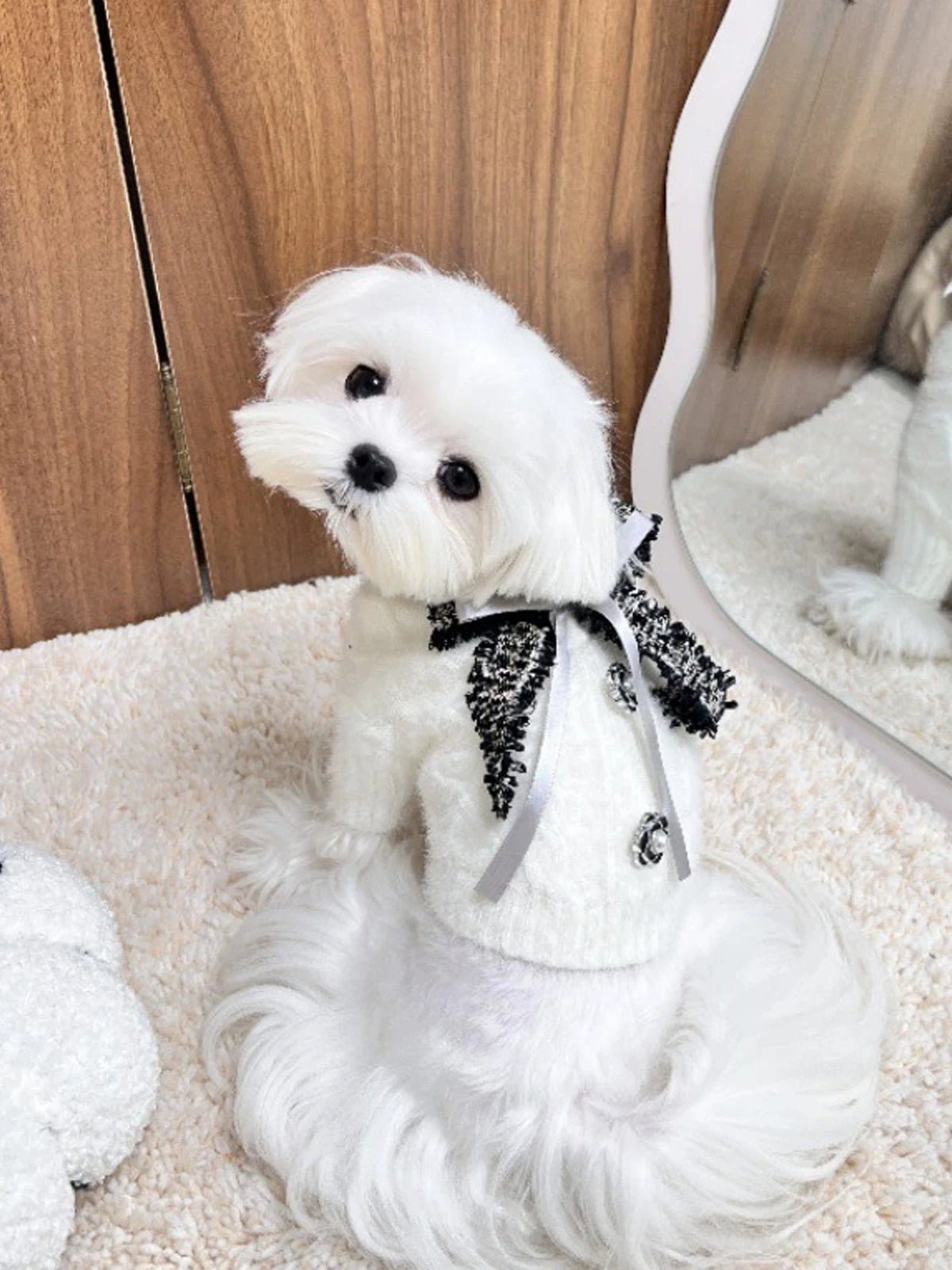 Knit Pet Sweater Vest - Warm Sweater for Small Dogs and Cats - photo 3