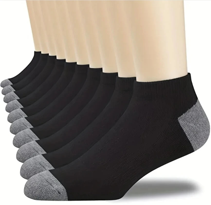 Men's Cotton Blend Crew Socks, 5 Pairs
