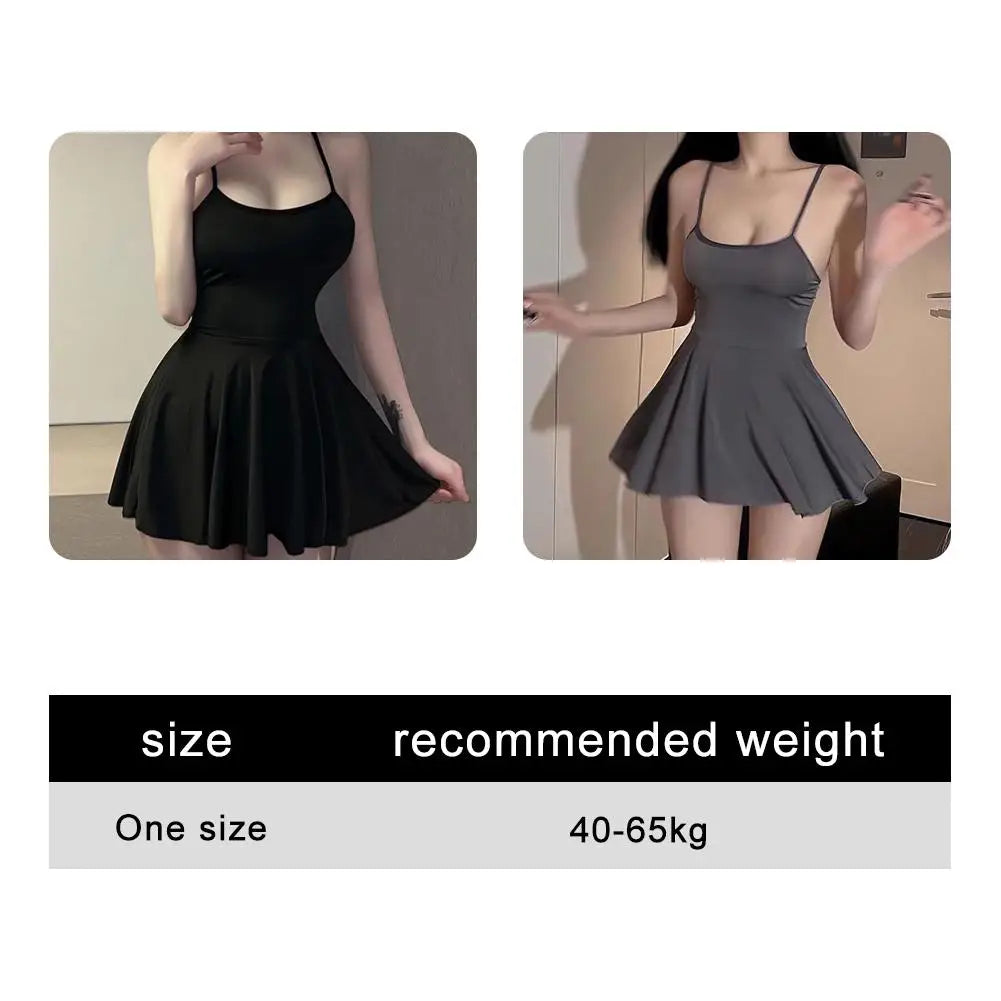 Women's Pleated Micro Mini Dress – Backless Ruffled Bandage Slip Night Club Dress | Black, Gray, White, Red
