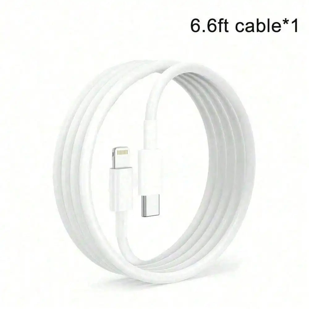 30W Fast Charging Kit – USB-C Wall Adapter + 3.3ft Data Sync Cable | FCC Certified Charger