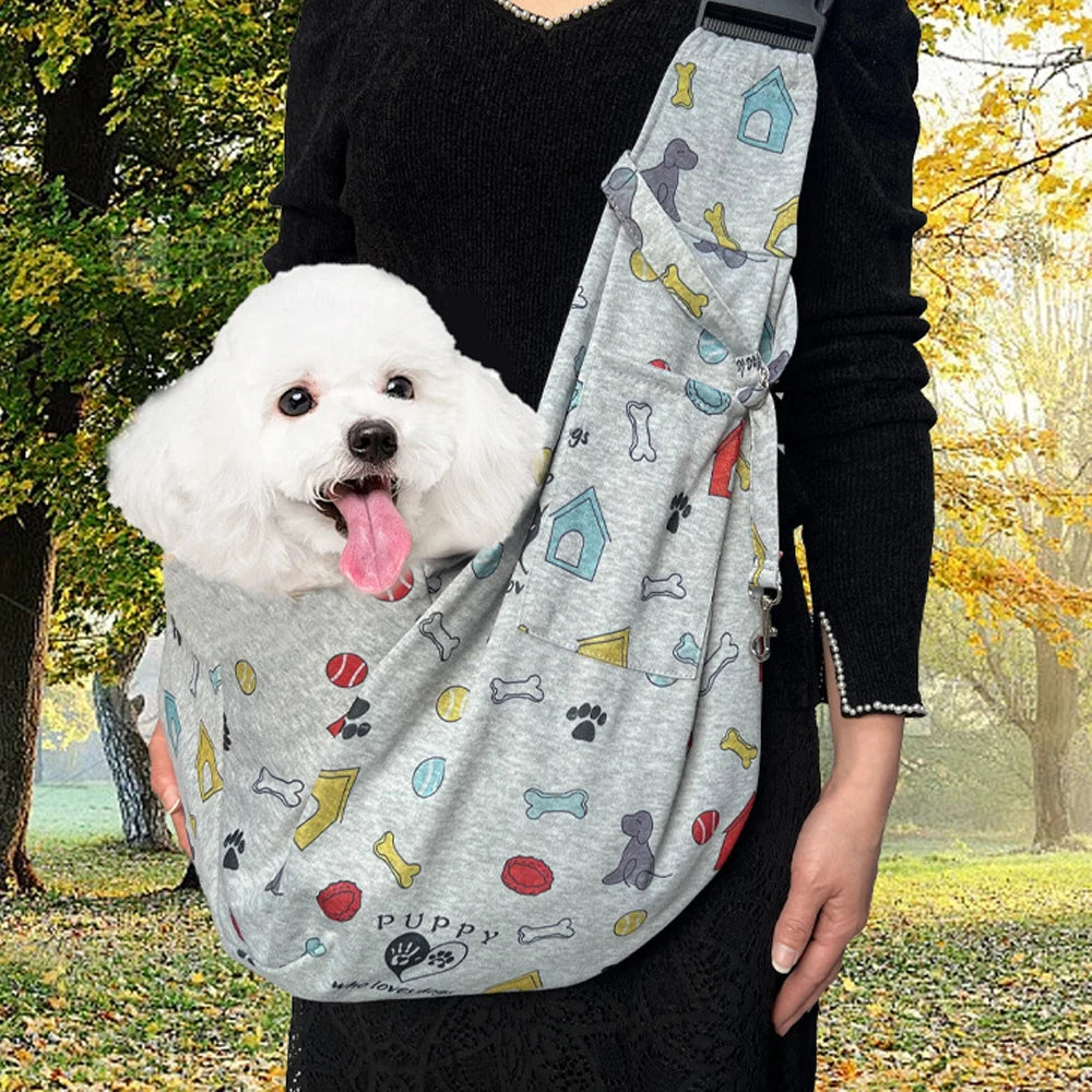 Cartoon Print Pet Carrier Bag - Crossbody Travel Bag – photo 4