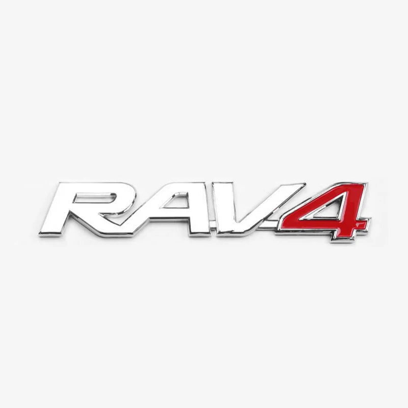 NEW ABS Car Body Trunk Emblem Sticker Rav4 LOGO For Toyota RAV4 SUV Badge Auto Rear Letter Decal Exterior Accessories