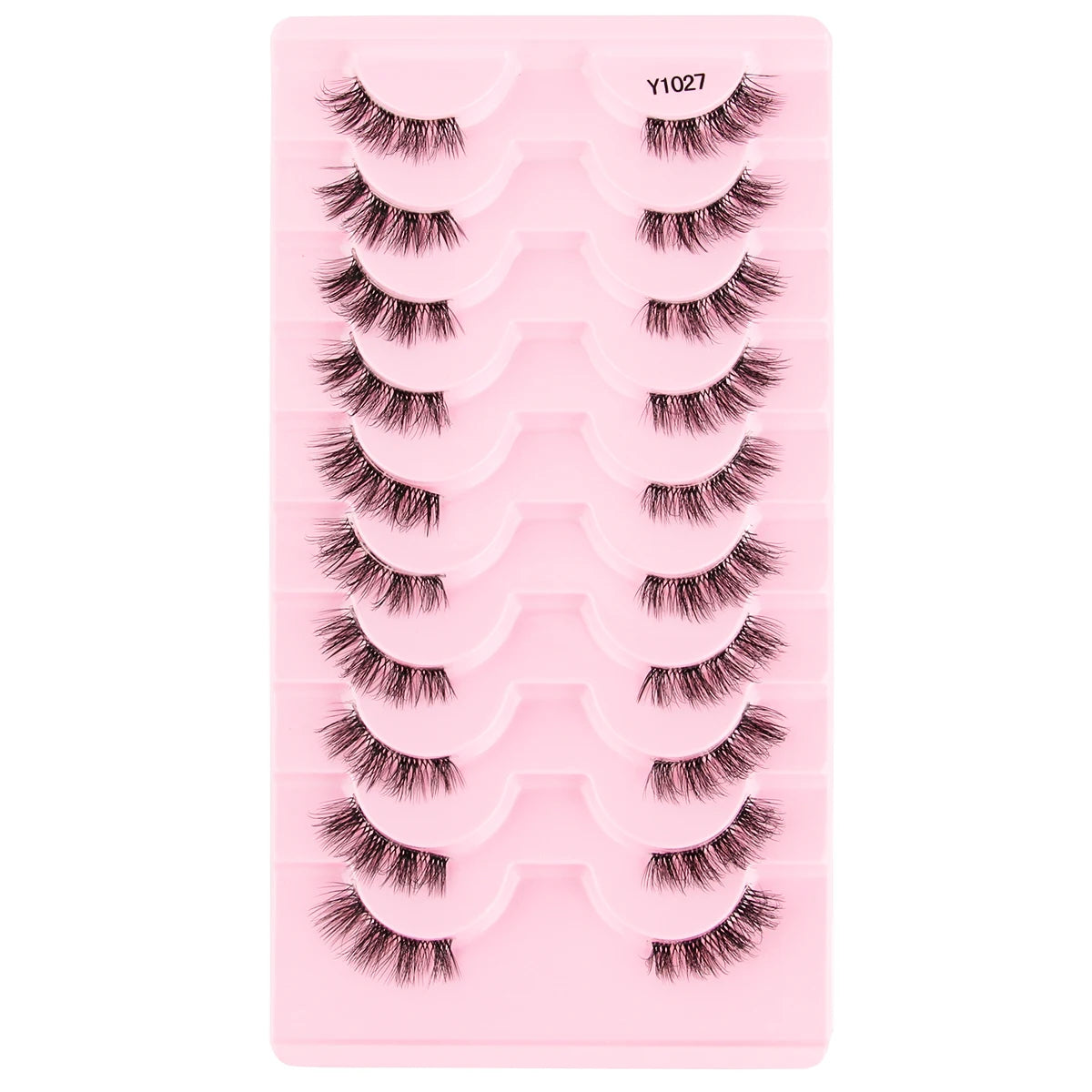 Half Lashes Mink Eyelashes Natural Soft Cat Eye False Eyelashes Long Wispy 3D Mink Lashes Makeup Eyelash Extension Fake Lashes