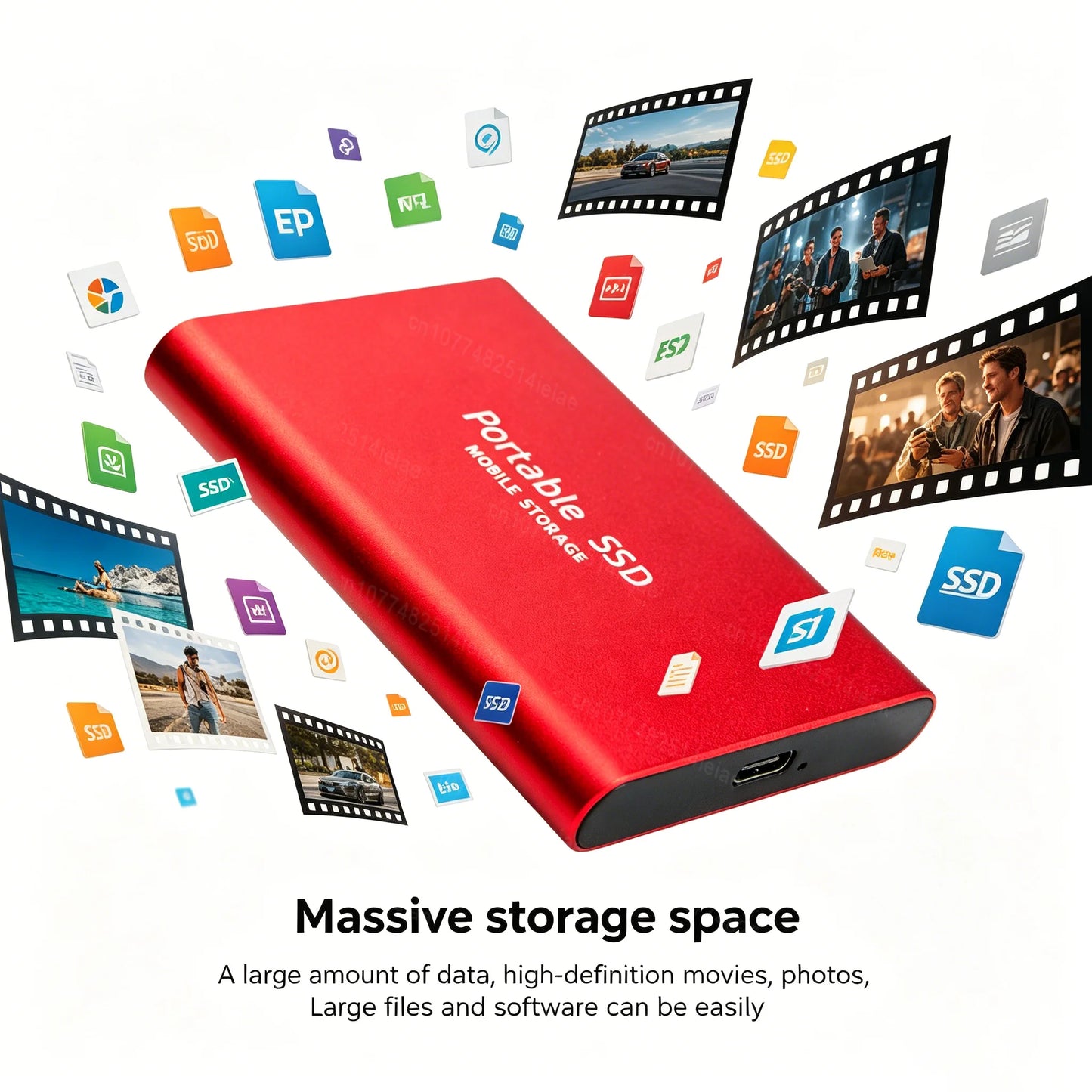 All-Scene Portable External SSD Solid State Drive | USB 3.1 Type-C