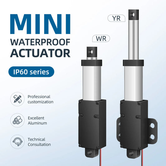 Mini telescopic linear actuator small micro 6V/12V/24VDC electric reciprocating lifting linear actuator stroke range 10-200mm