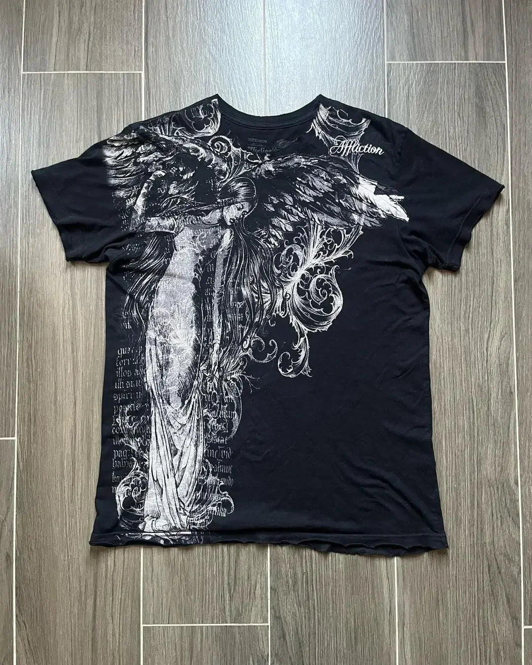 Women's Cotton Skull-Print T-Shirt — Retro Round-Neck Short-Sleeve Top