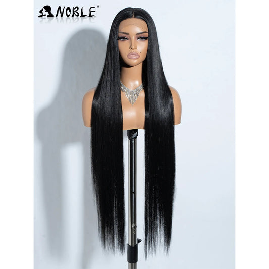Synthetic Lace Front Wig 38 Inch Straight Blonde Women's Cosplay