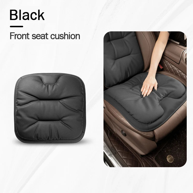 Universal Car Seat Cover – Leather Waist Cushion & Seat Protection Pad for All Seasons