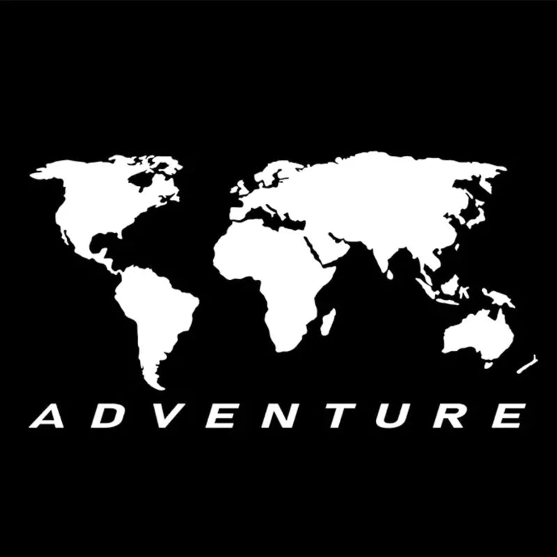 World Map Universal Auto Sticker Art Auto Motorcycle Trucks Racing SUV Bumper Laptop Suitcase Vinyl Decal