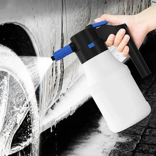 2300mAh USB Rechargeable Electric Snow Foam Sprayer - Car Wash Spray Bottle with Lance, for Car Window Cleaning