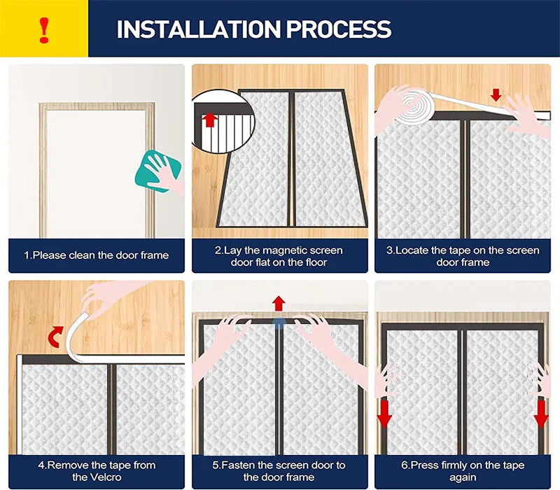 Thick Insulated Door Curtain, Magnetic Winter Door Cover