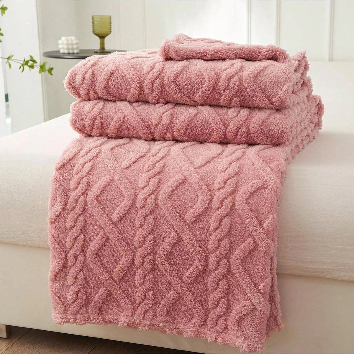 Lightweight Coral Fleece Blanket - Single-Layer Throw for Bed and Sofa - photo 8