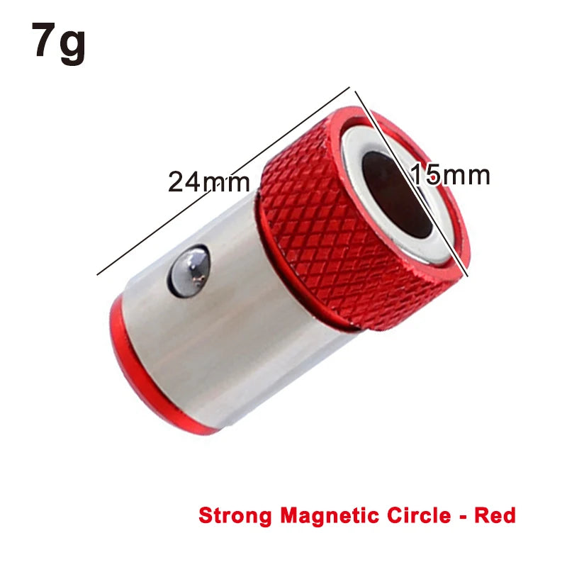 Universal 1/4 Inch Magnetic Screwdriver Head Bit Holder Color metal Magnetizer Steel Sleeve Power Tool Position Ring Accessory