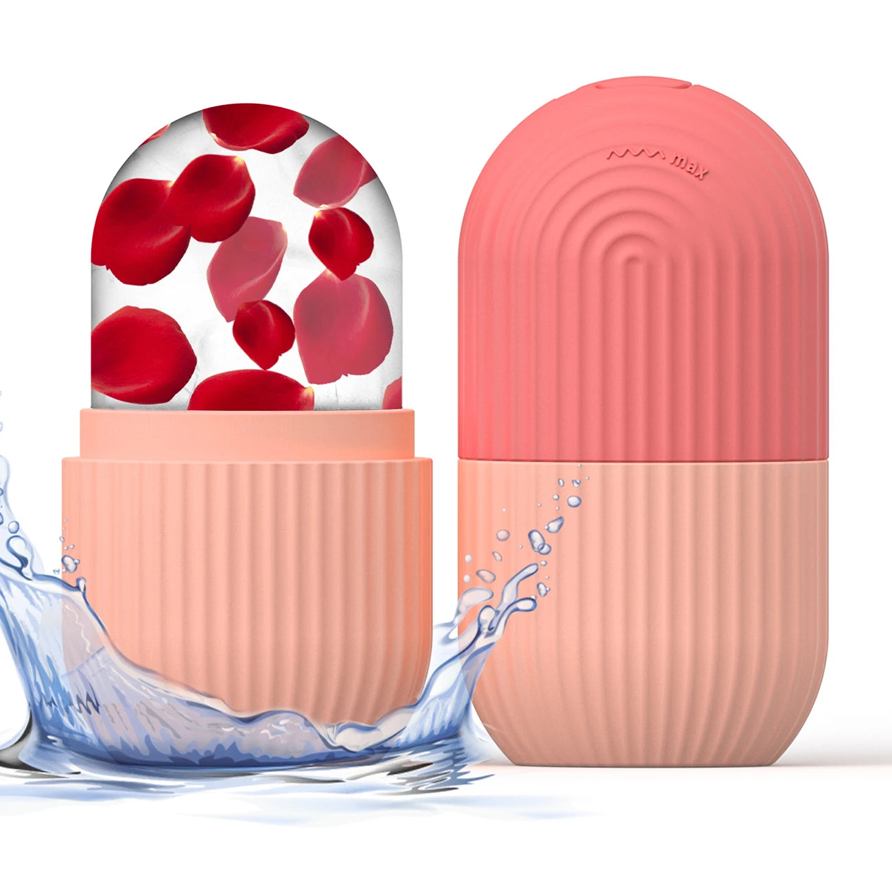 Silicone Face Ice Cube Mold & Roller for Skincare