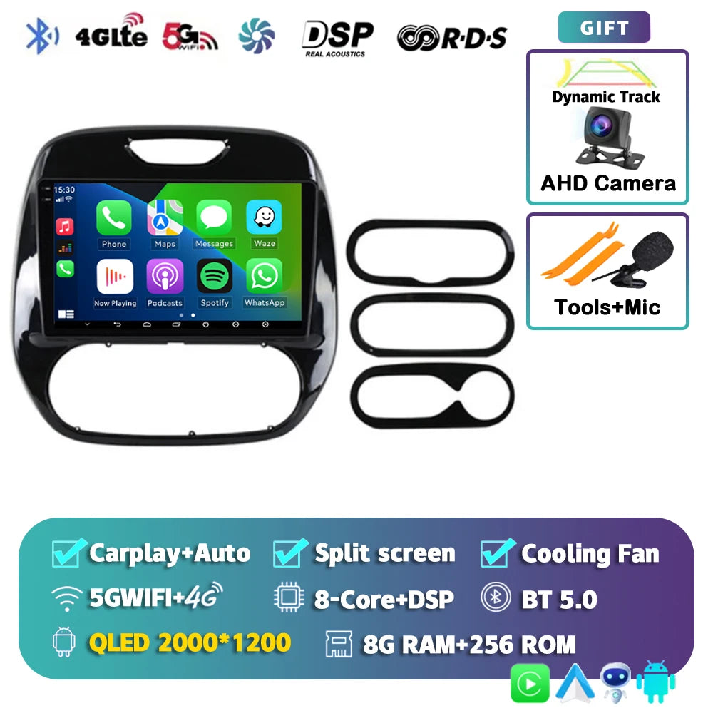 Android 15 Car Radio For Renault Kaptur Captur Clio Samsung QM3 2026 2026 2026 2026 Wireless Carplay multimedia Android Auto 4G