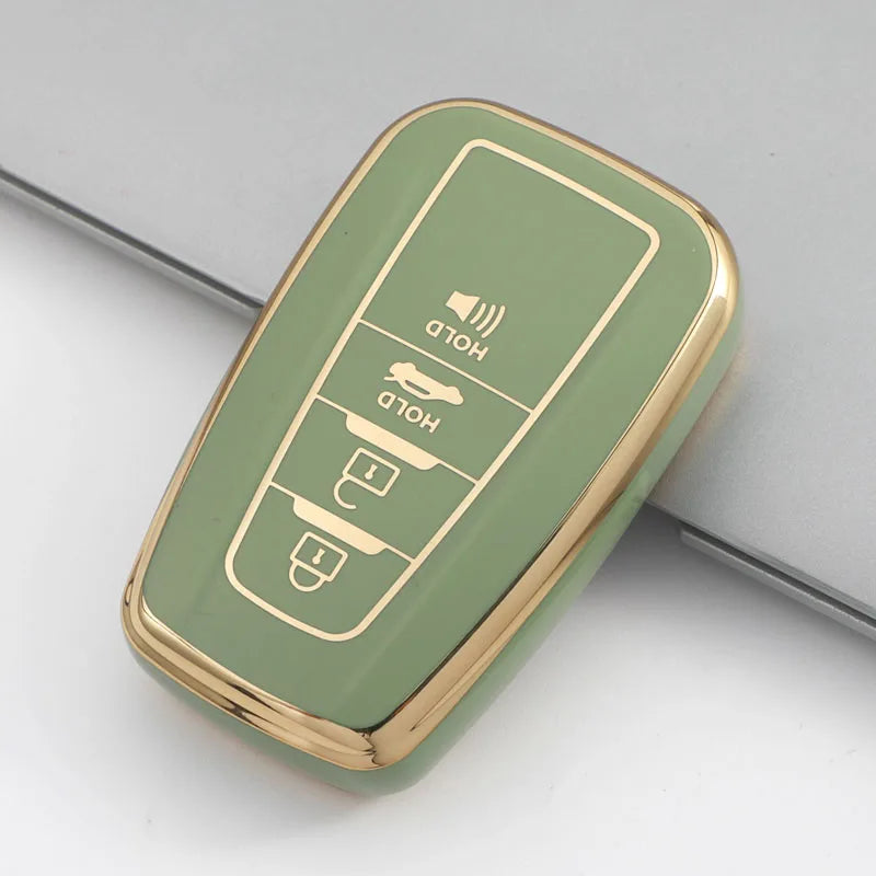 2/3/4 Buttons for Toyota Camry CHR Corolla RAV4 Avalon Land Cruiser Prado Prius 2017 - 2022 TPU Car Key Case Cover Fob Keychain