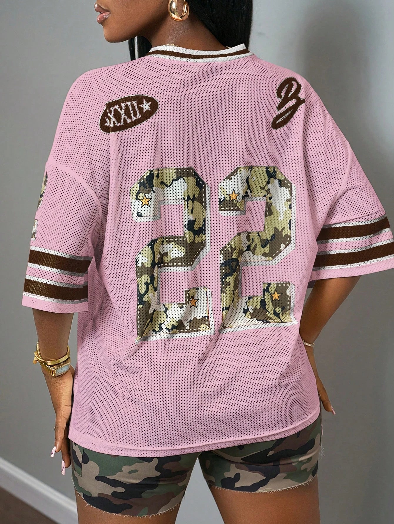 Women's Camo Quick-Dry Tee — Breathable Loose Festival Top