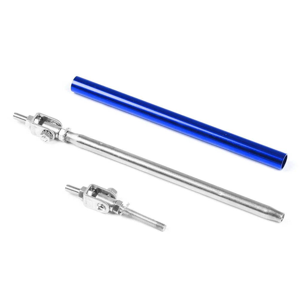 2PCS Car Splitter Rods Racing Adjustable Front Rear Bumper Lip Support Strut Brace Tie Pull Bar Kit 75/100/150/200mm Universal
