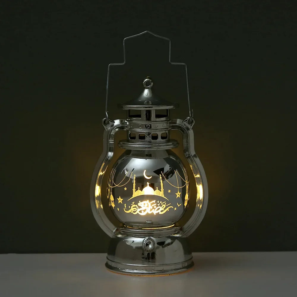 Eid Mubarak LED Lantern Light Ramadan kareem Decorations for home 2026 Islamic Muslim Party Decor Ramadan Mubarak EID Al Adha