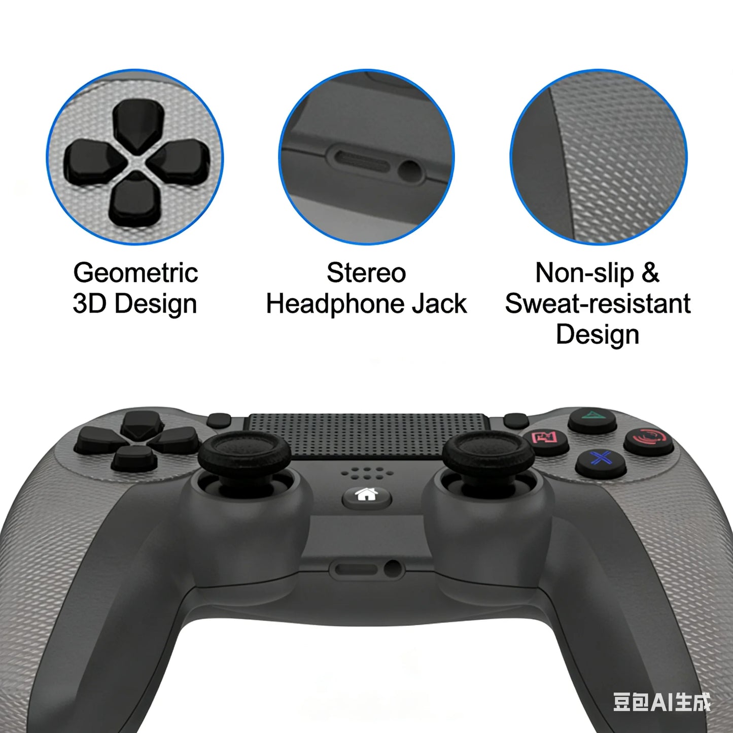 Wireless Controller for PS4 V2 Playstation 4 Remote Game Joystick LED Sign Compatible with PS4 Command Console