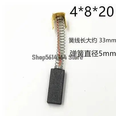 4pcs Carbon Brushes for Small Motors, Centrifuge Tools, Spring Carbon Brushes for Hand Drills, Angle Grinders, Cutting Machines