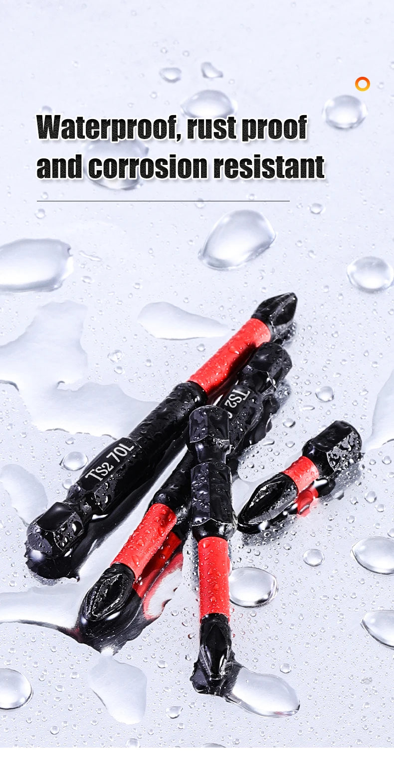 5/12Pcs Magnetic Screwdriver Bits Set Non-slip Shockproof Phillips Impact Hex Shank Alloy Steel for Power Tools