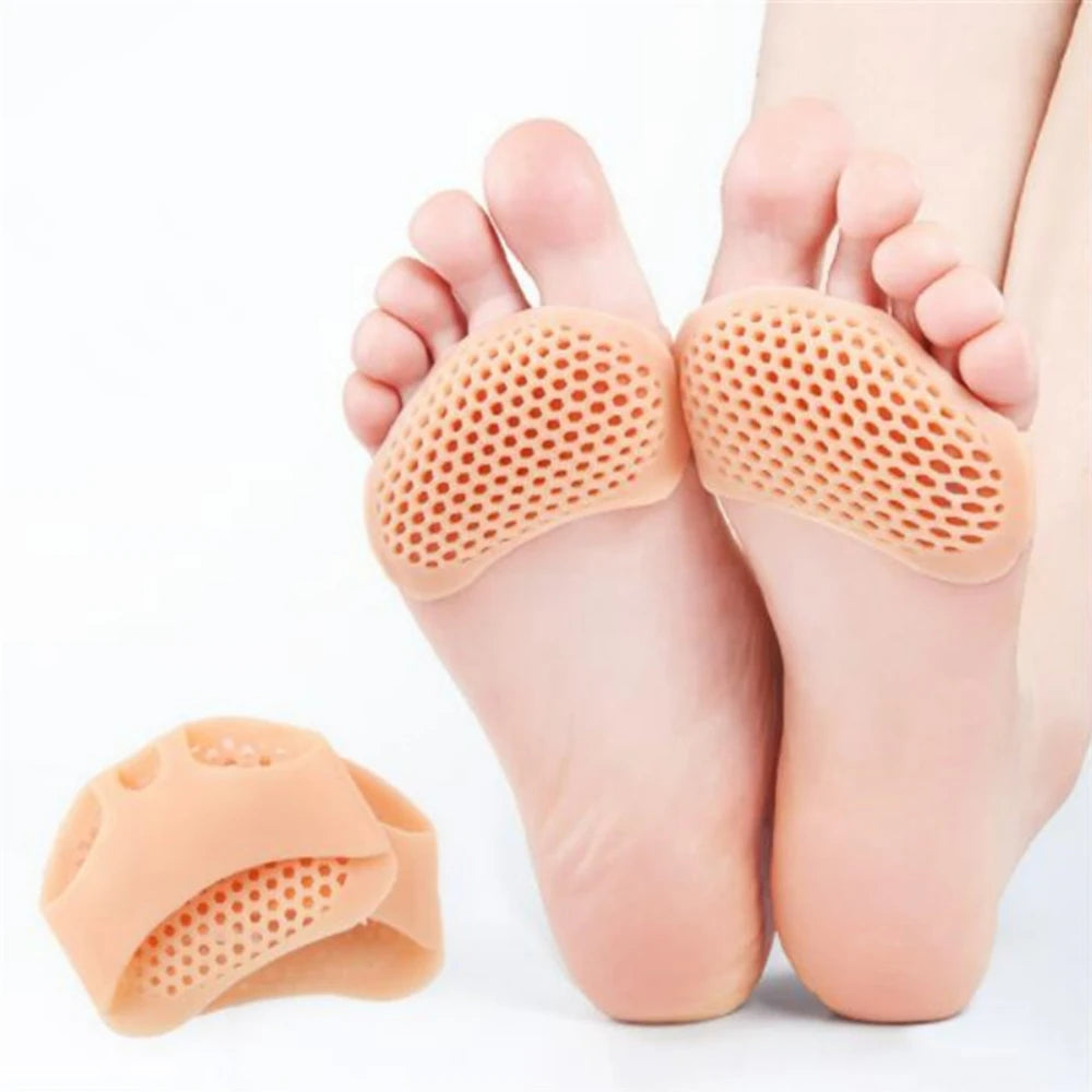 2PCS Silicone Gel Insoles Toe Separator Thumb Valgus Orthopaedic Foot Protector Bunion Adjuster Hallux Guard Feet Care Cushion