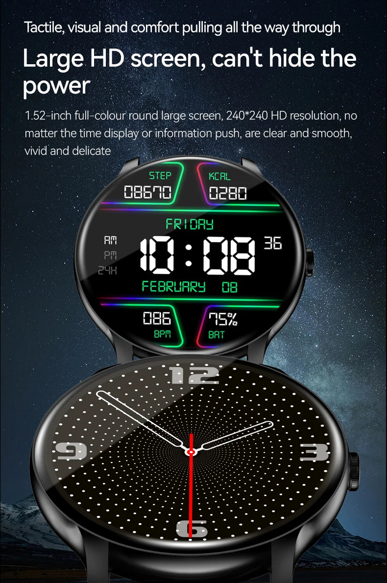 LXASFIT 2026 New Smart Watch Heart Rate Sleep Health Monitor Bluetooth Talk Ladies Sport Smart Watch for Android IOS