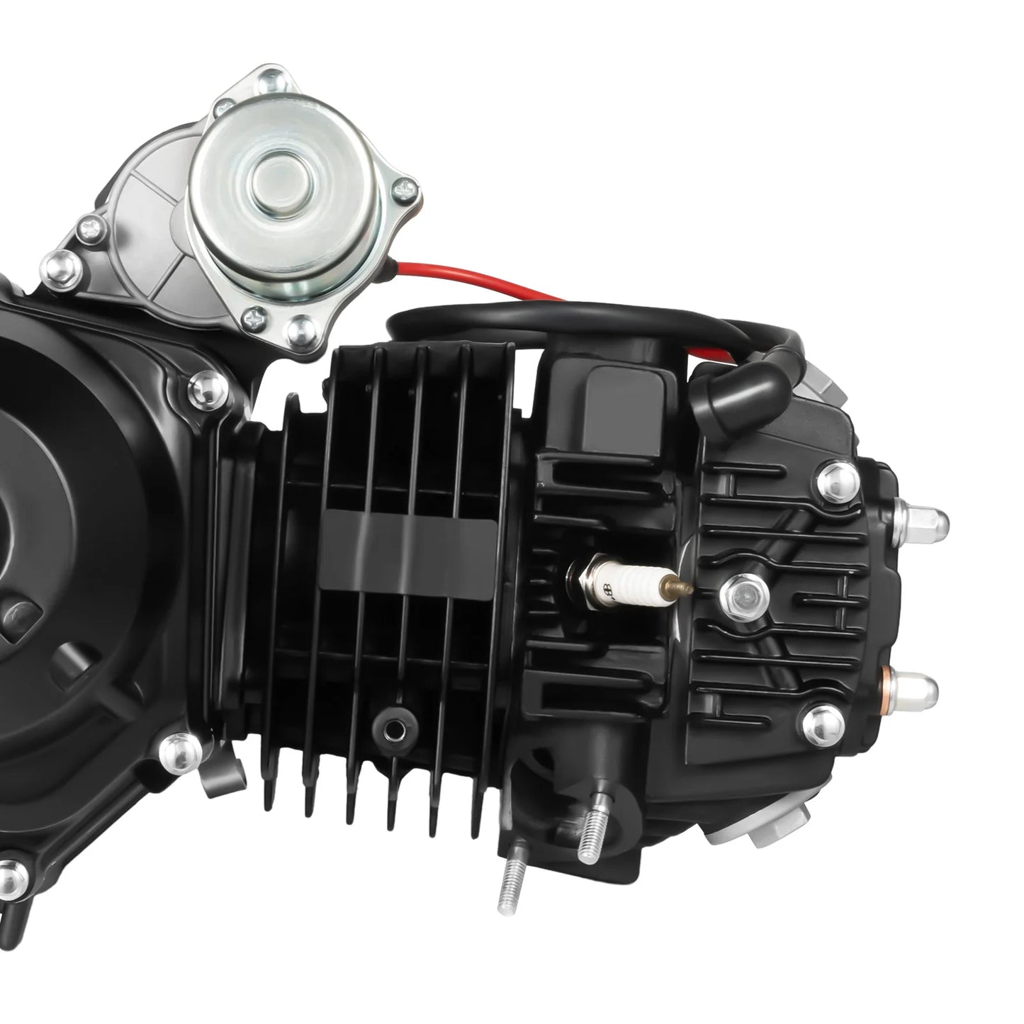 125CC 4 Stroke ATV Engine Motor Electric Start Single Cylinder Semi Auto Air-Cooled Engine Motor Aluminium for ATV GO Karts