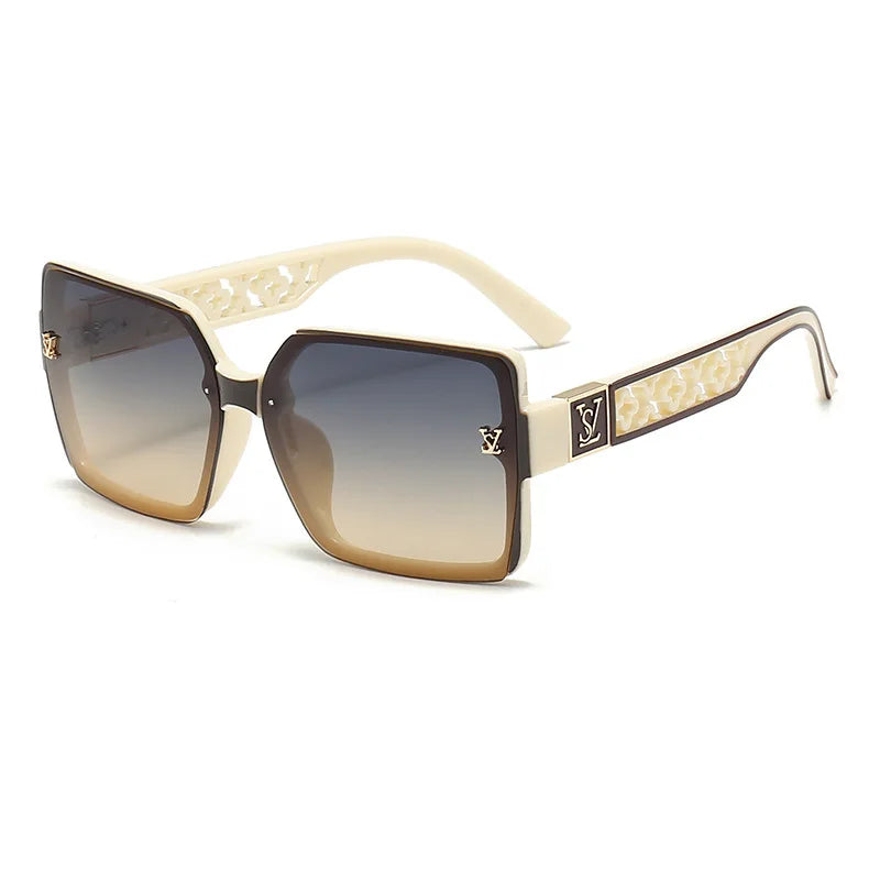 Oversized Square Sunglasses — Unisex UV400 Statement Shades