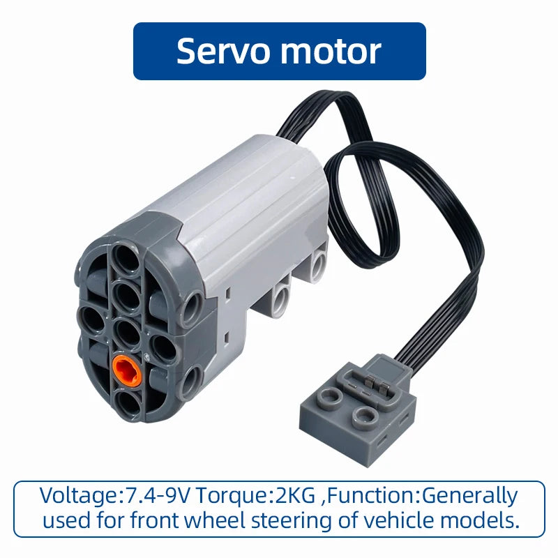MOC Power Functions Enhanced Version M L XL Servo Red Motor Technical Part Building Block Toy Accessories Compatible with Brand