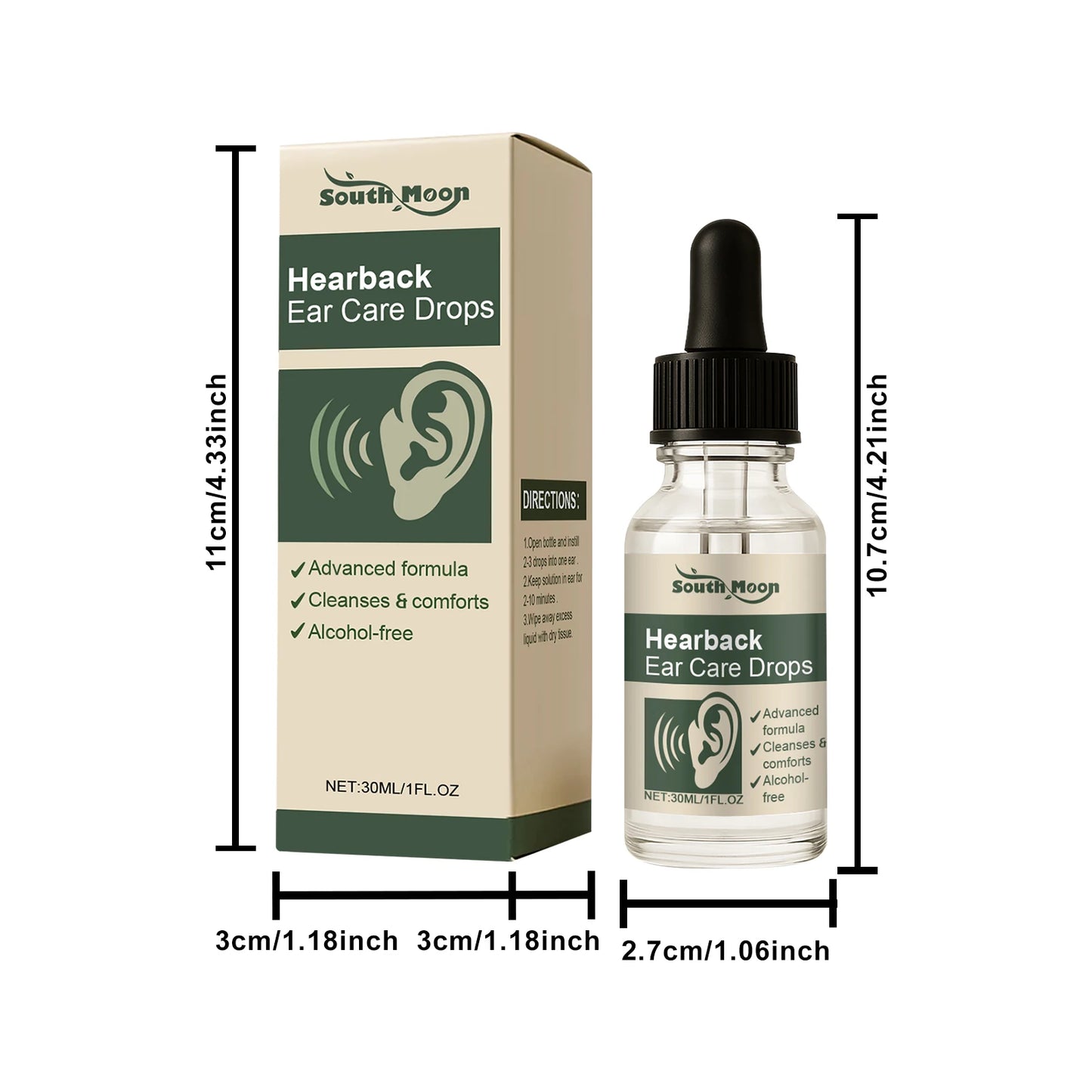 Anti Ear Ringing Relief Drops Relieve Ear Pain Inflammation Prevent Infection Reduce Tinnitus Ringing Sound Treatment Solution